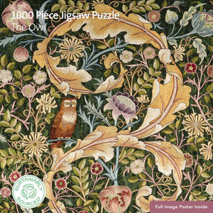 Adult Sustainable Jigsaw Puzzle V&A: The Owl by-Blue Hand Home