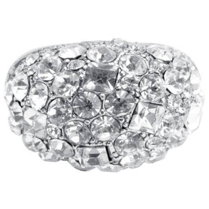 Maxi cz stones Ring - 24K Gold Plated-Blue Hand Home