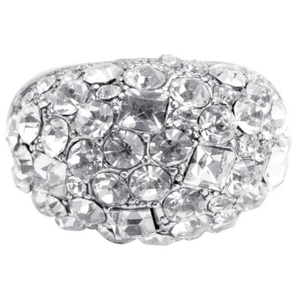 Maxi cz stones Ring - 24K Gold Plated-Blue Hand Home
