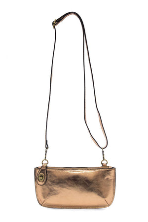 Liquid Metal Mini Crossbody Wristlet Clutch-Blue Hand Home