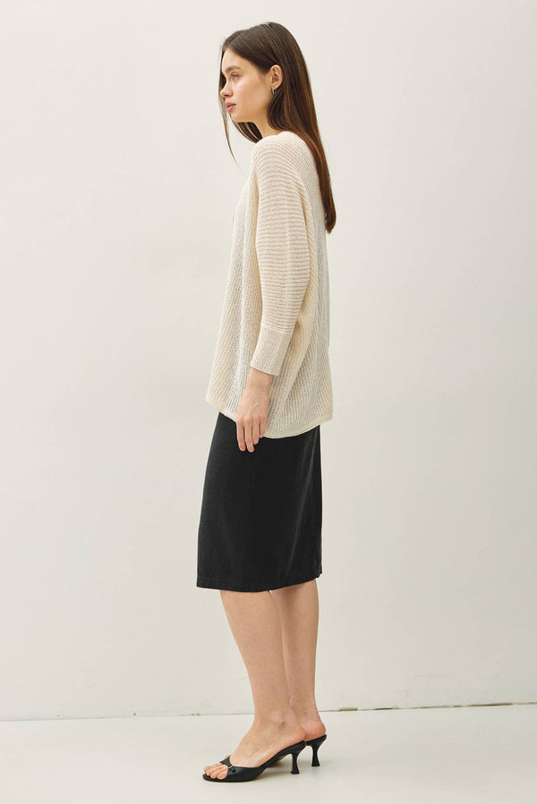 NEW COLOR- DOLMAN SLEEVE OPEN FRONT CARDIGAN-Blue Hand Home