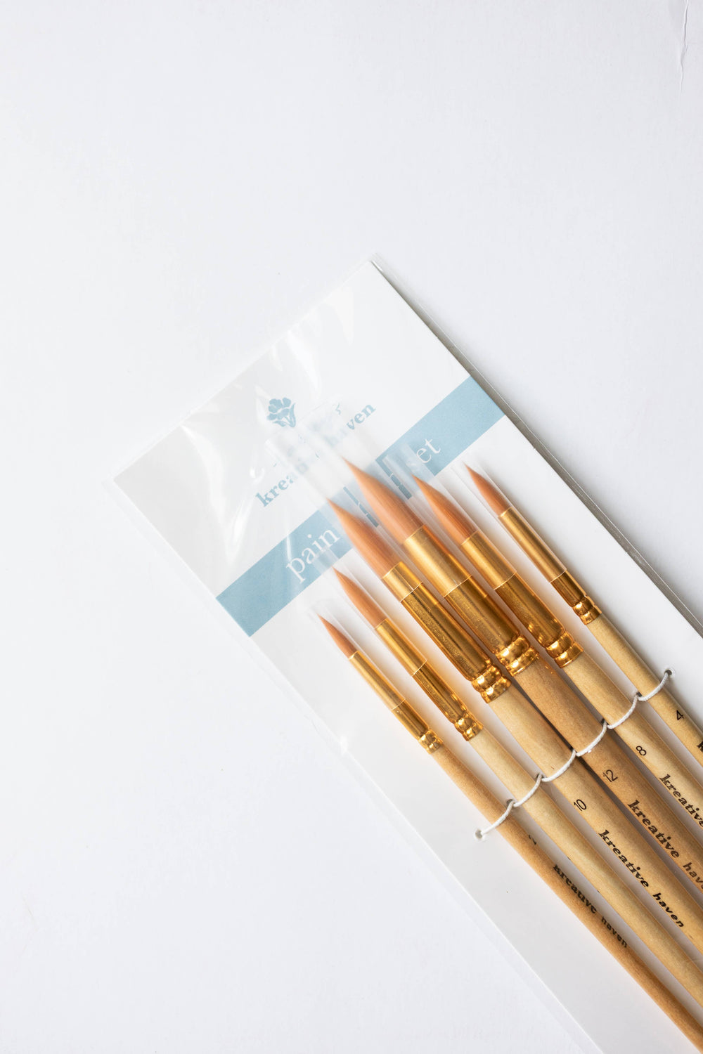 Round Tip Watercolor Brush Set - 6 piece-Blue Hand Home