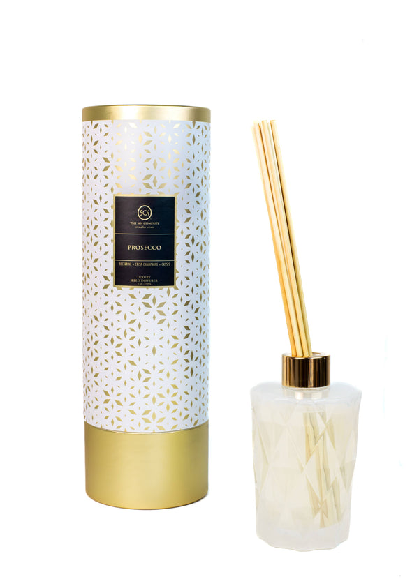 Prosecco Shimmer 7oz Reed Diffuser-Blue Hand Home
