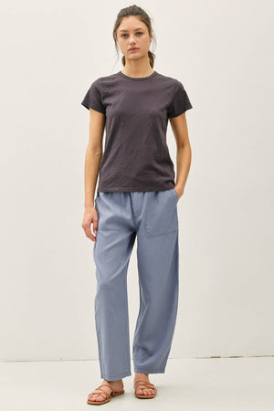 New Shade-Garment Dyed Cotton Slub Tee