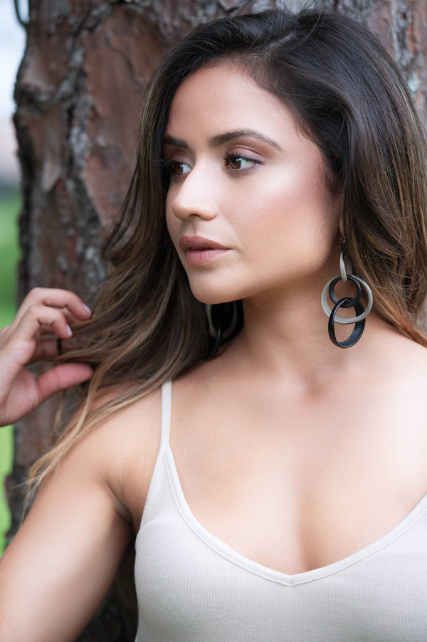 Yazmine Earrings-Blue Hand Home