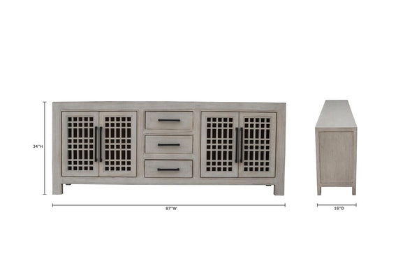 Eden Long Cabinet-Blue Hand Home