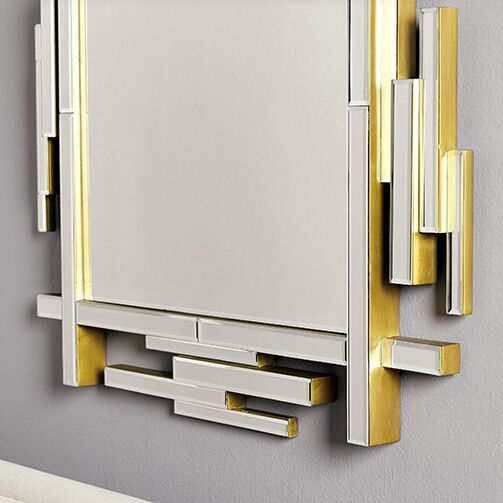 Edith Mirror / Polished Brass-Villa & House-Blue Hand Home