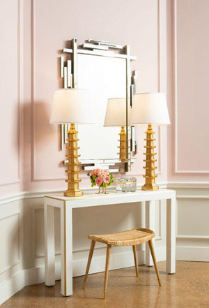 Edith Mirror / Polished Brass-Villa & House-Blue Hand Home