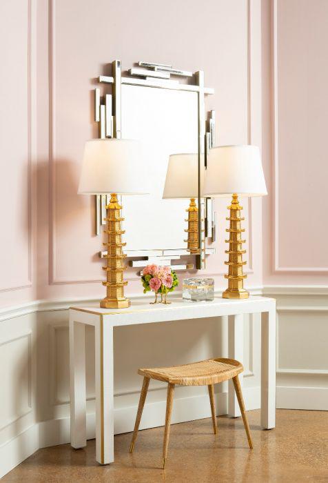 Edith Mirror / Polished Brass-Villa & House-Blue Hand Home