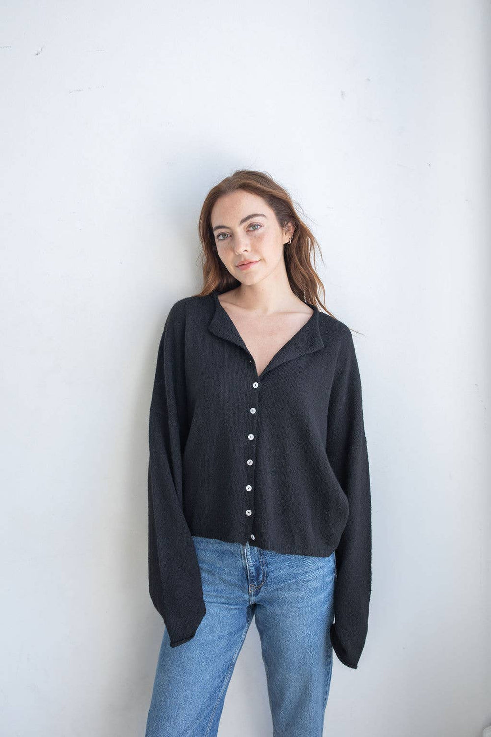Black Piper Cardigan-Blue Hand Home