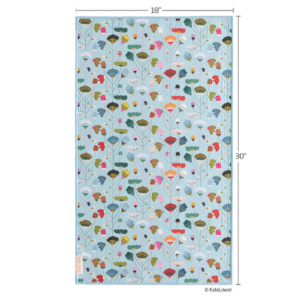 Floral Stems | Microfiber Kitchen Dish Towel-Blue Hand Home