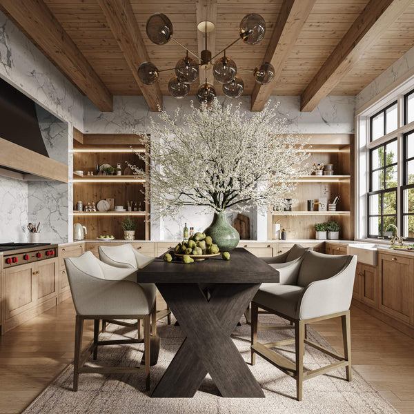 Elanore Counter Table-Blue Hand Home