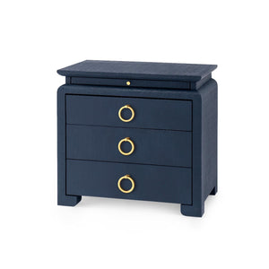 Elina 3-Drawer Side Table / Storm Blue-Villa & House-Blue Hand Home