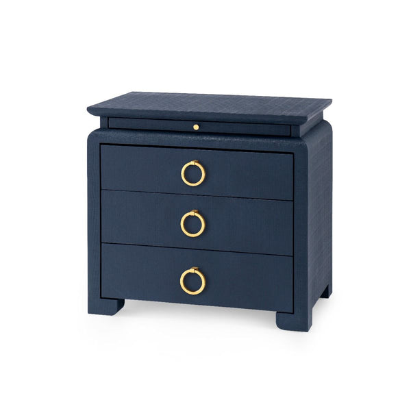 Elina 3-Drawer Side Table / Storm Blue-Villa & House-Blue Hand Home