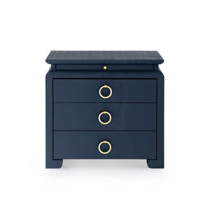 Elina 3-Drawer Side Table / Storm Blue-Villa & House-Blue Hand Home