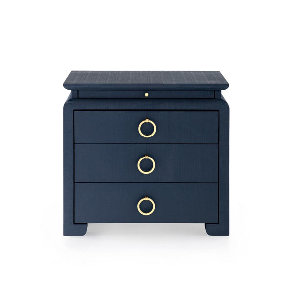 Elina 3-Drawer Side Table / Storm Blue-Villa & House-Blue Hand Home