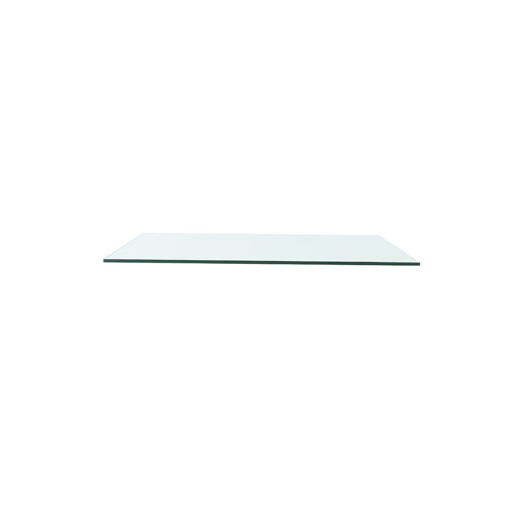 Elina 3-Drawer Side Table Glass Top, Clear-Blue Hand Home