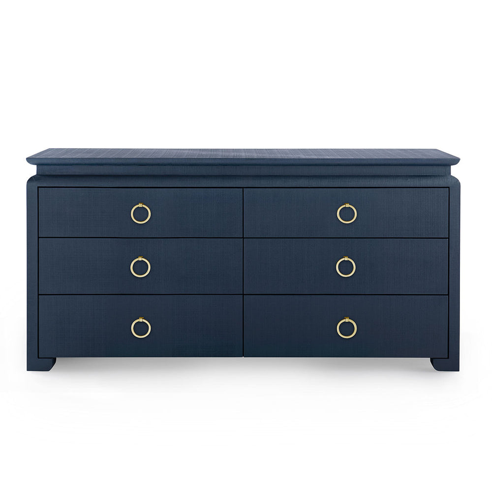 Elina Extra Large 6-Drawer, Storm Blue-Blue Hand Home