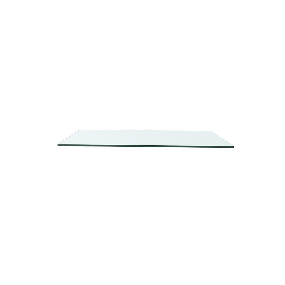 Elina 3-Drawer Side Table Glass Top, Clear-Blue Hand Home