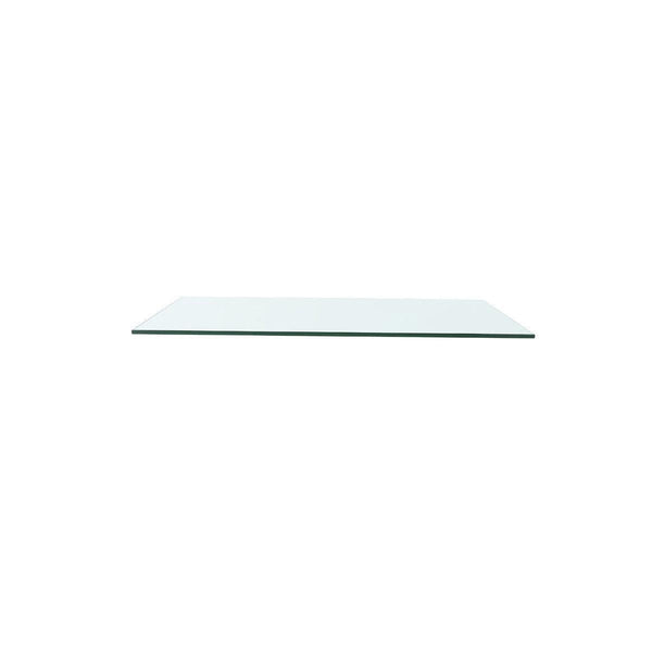 Elina 3-Drawer Side Table Glass Top, Clear-Blue Hand Home