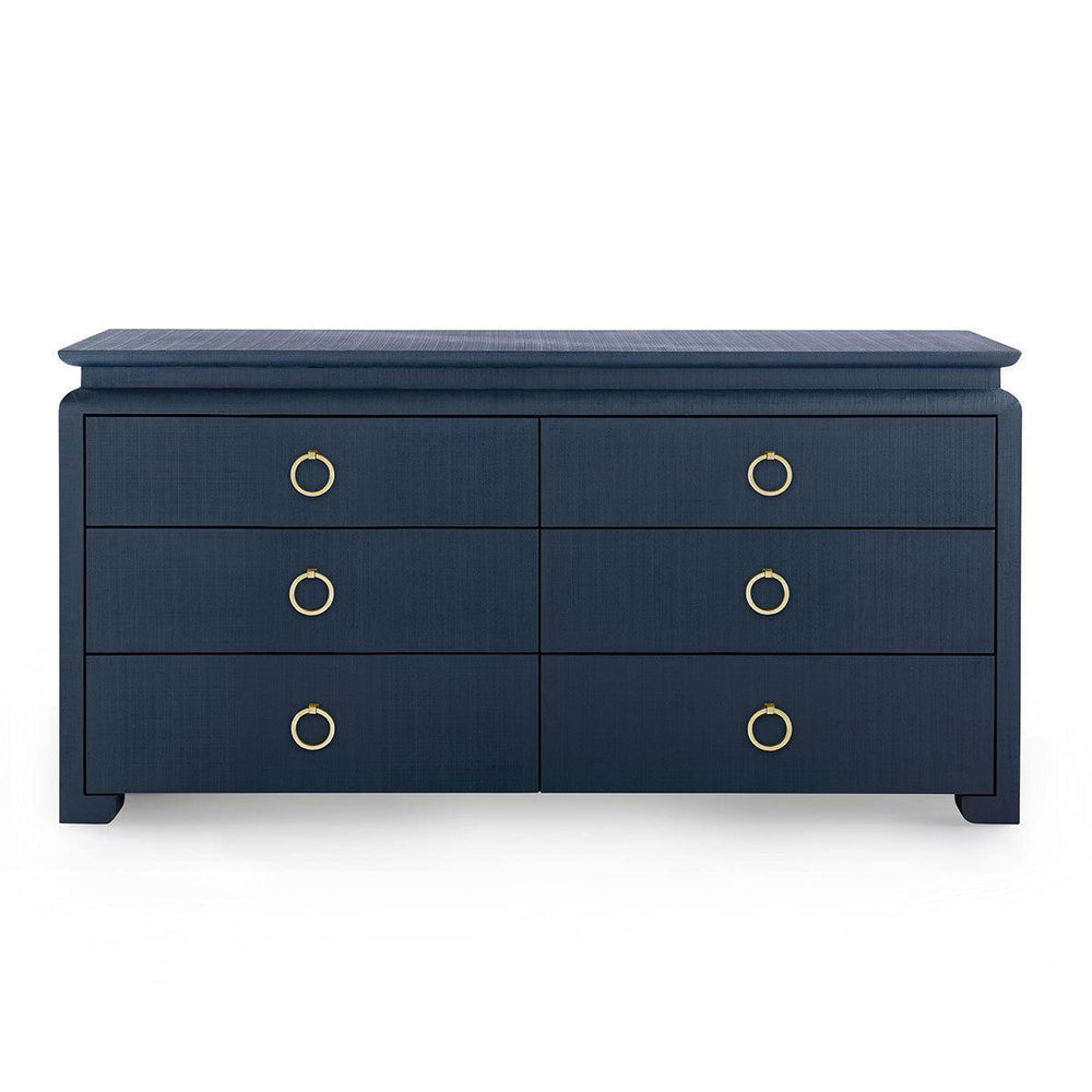 Elina Extra Large 6-Drawer, Storm Blue-Blue Hand Home