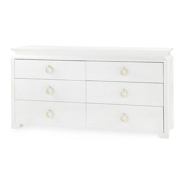 Elina Extra Large 6-Drawer, Storm Blue-Blue Hand Home