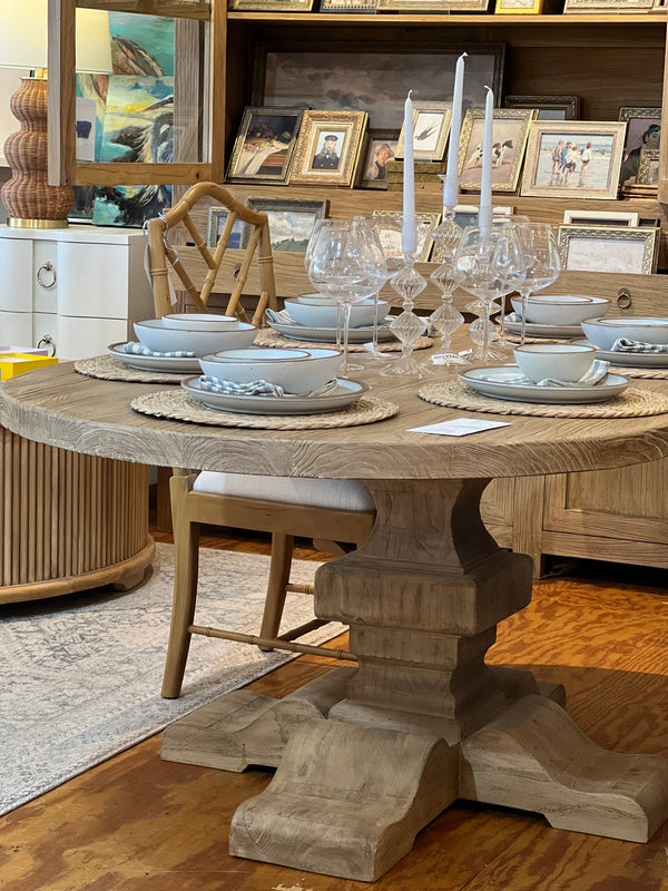 Empire Oval Dining Table - 72" / Nat or Brown