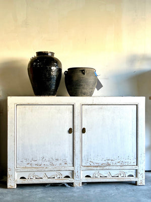 Enzo White Wash Elm Two Door Cabinet-Blue Hand Home