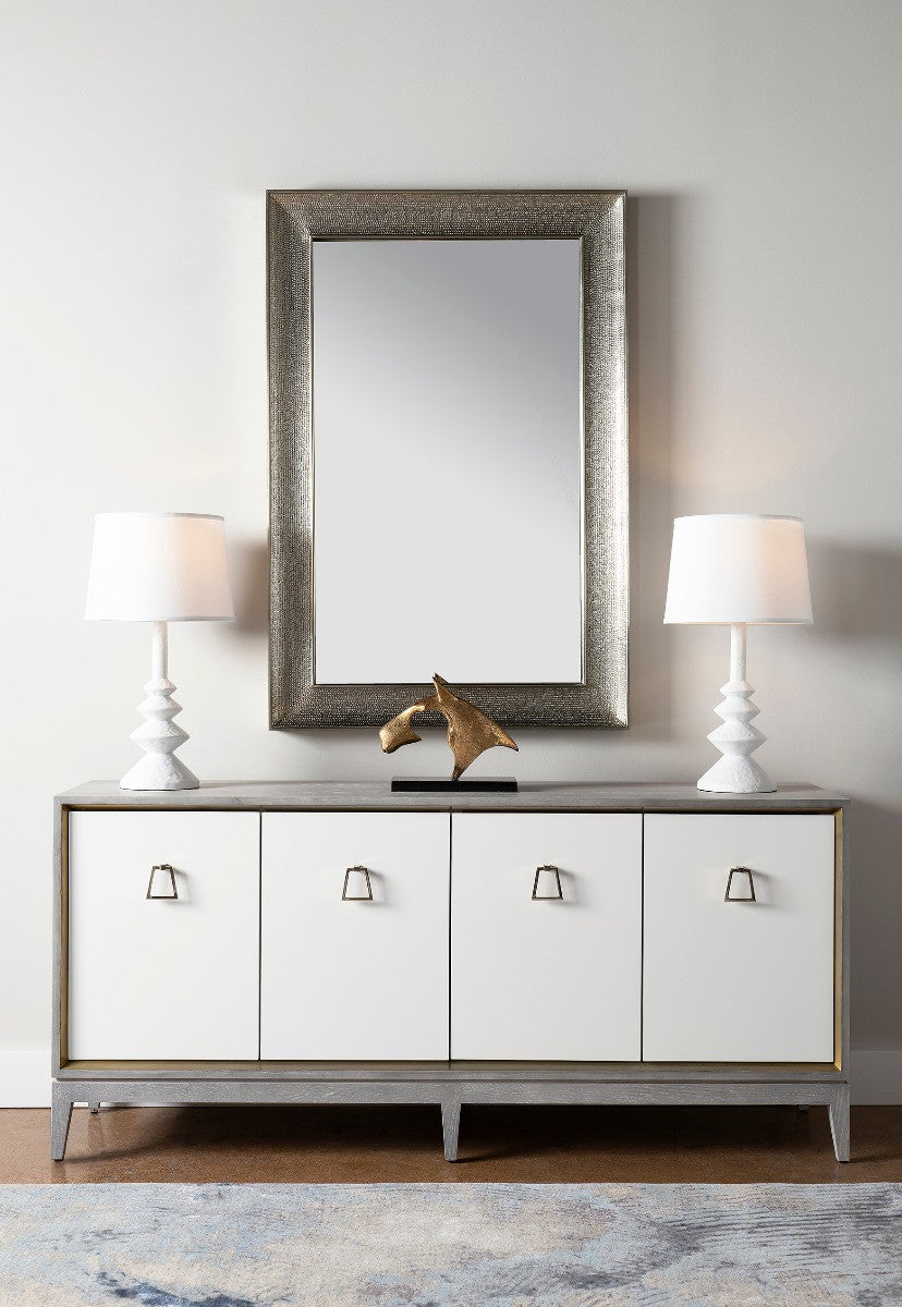 Ernst Table Lamp with 14-inch White Linen Shade