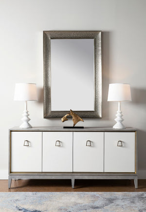 Ernst Table Lamp with 14-inch White Linen Shade