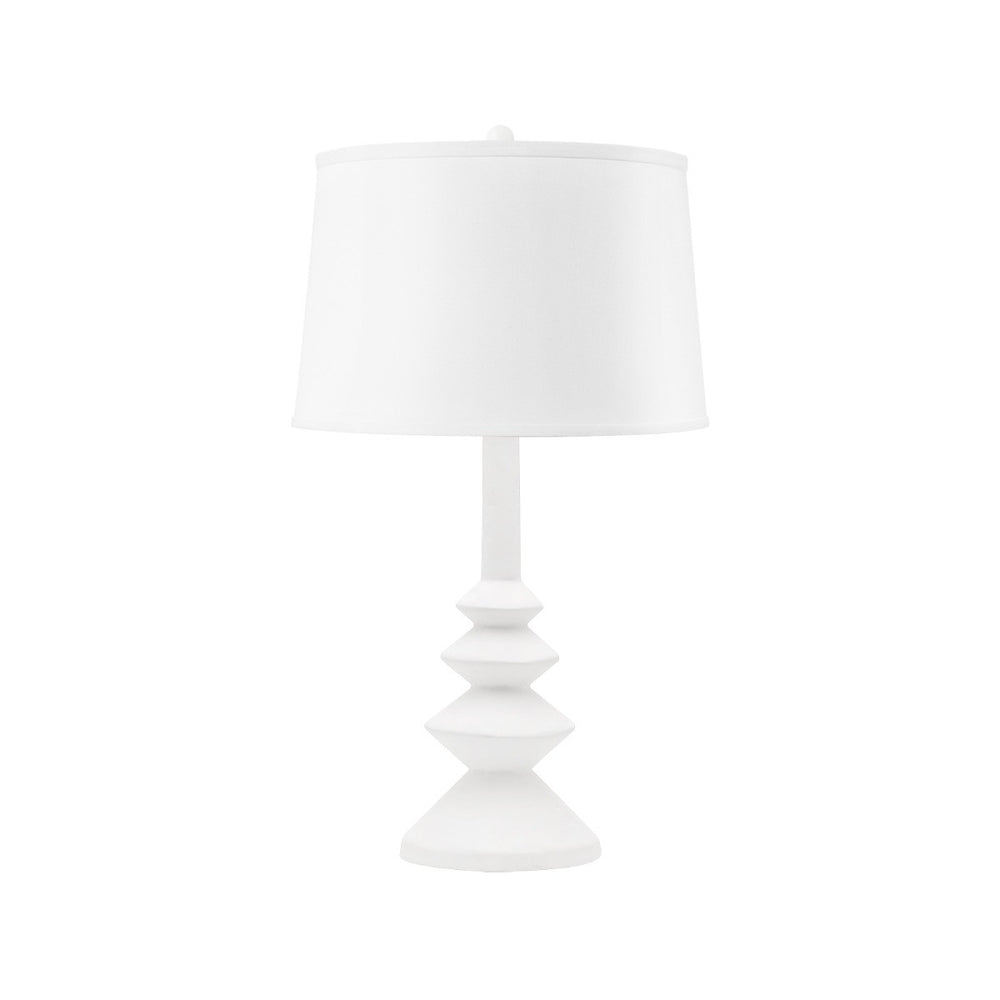 Ernst Table Lamp with 14-inch White Linen Shade