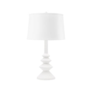 Ernst Table Lamp with 14-inch White Linen Shade