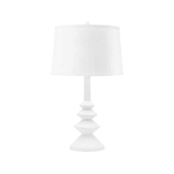 Ernst Table Lamp with 14-inch White Linen Shade
