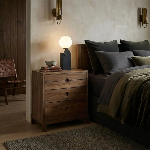 Eros Side Table-Noir Furniture-Blue Hand Home