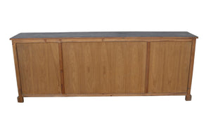 Evanston Long Cabinet Black-Blue Hand Home