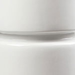 Charles Lamp Without Shade, Ivory Frost