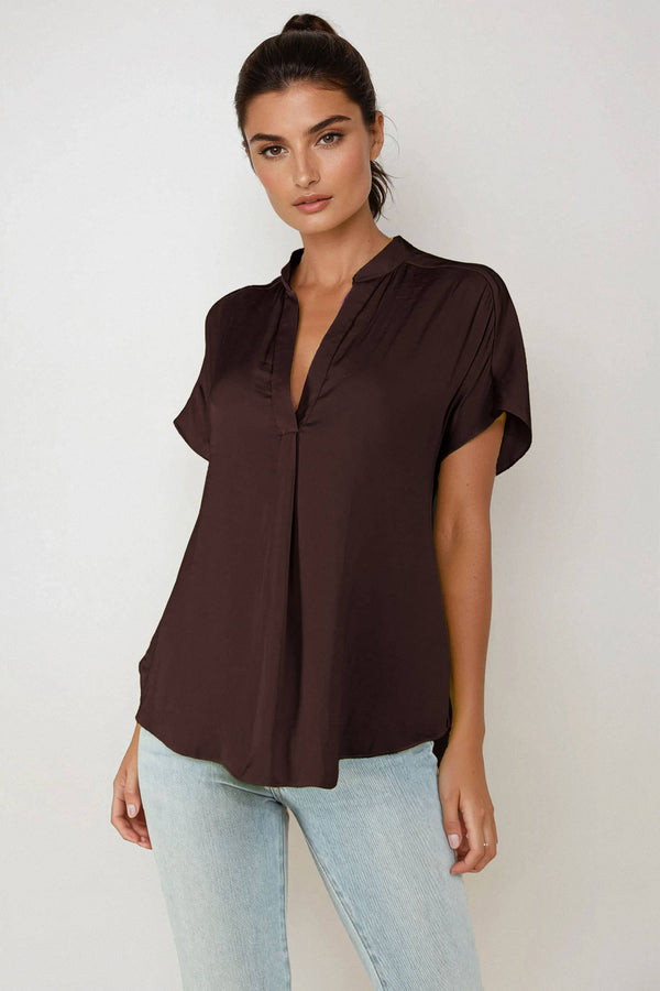Drop Shoulder Regular Blouse - F-Blue Hand Home