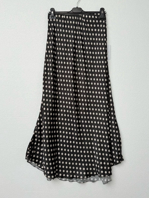 Leopard satin skirt 2337-POIS-Blue Hand Home