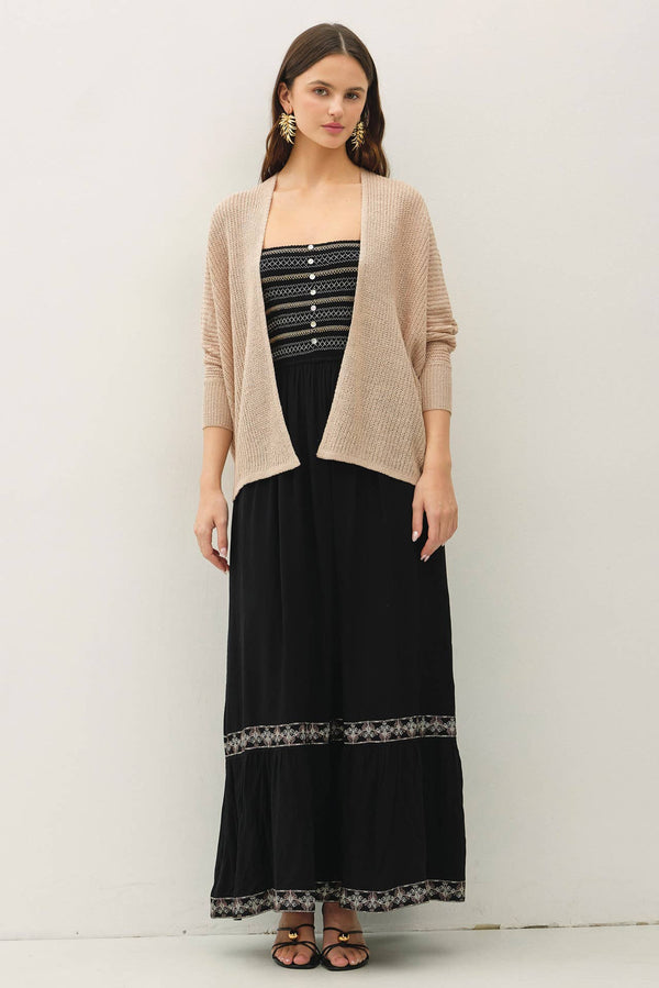 NEW COLOR- DOLMAN SLEEVE OPEN FRONT CARDIGAN-Blue Hand Home