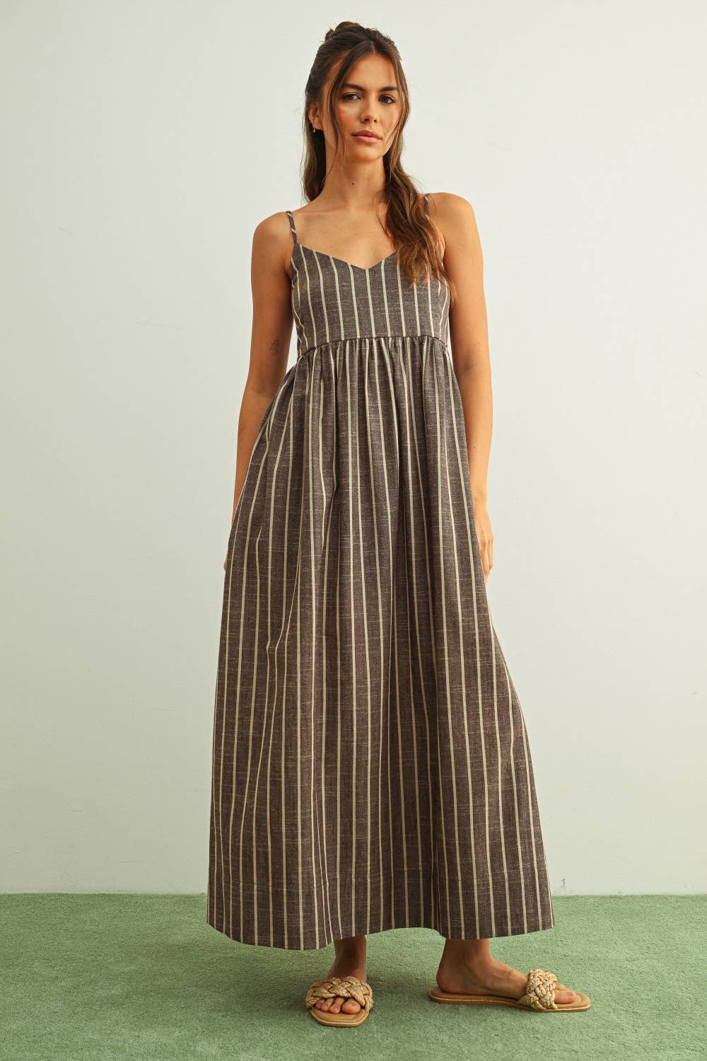 【未使用美品】 Random Striped Long Dress D4621 Stripe Pattern Long Dress | MIOU MUSE