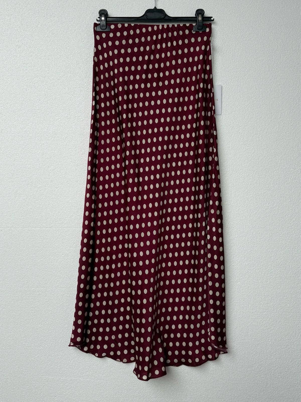 Leopard satin skirt 2337-POIS-Blue Hand Home