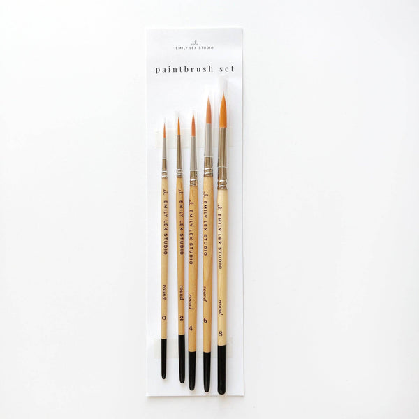 Watercolor paintbrush set-Blue Hand Home