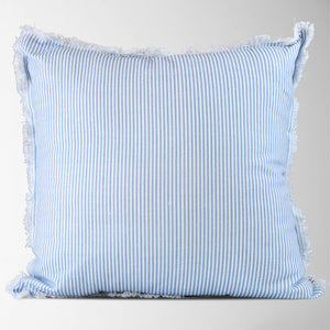 Magnolia Ticking Stripe Pillow Cover – Classic, Cotton-Blue Hand Home
