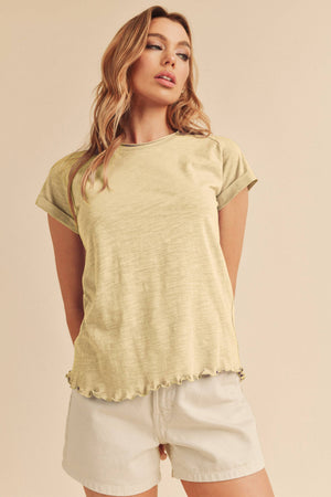 8219BK Gwen Tee-Blue Hand Home