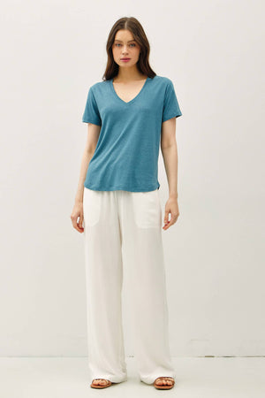 Basic V-Neck Short Sleeve T-Shirt