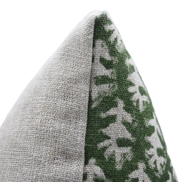 Home Décor Block Design Thick Linen Pillow Cover- Wajeer-Blue Hand Home