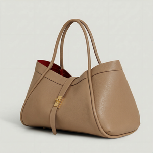 Elegant Large Genuine Leather Bag Made In Italy – 45x25x20