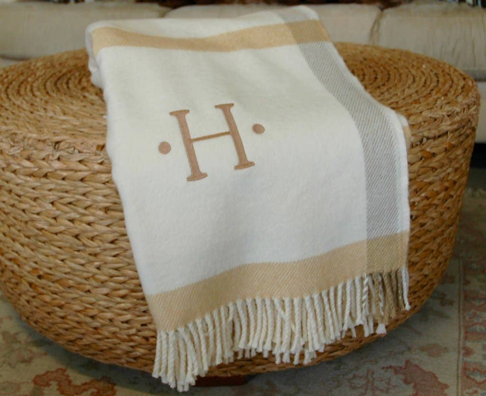 335 - Large Plaid-Blue Hand Home