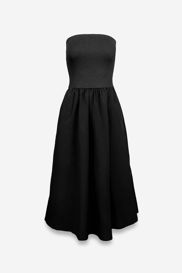 Tube Top Maxi Dress-Blue Hand Home