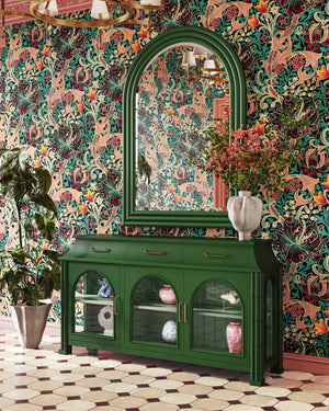 Farringdon 3 Door Orangery Cabinet-Blue Hand Home